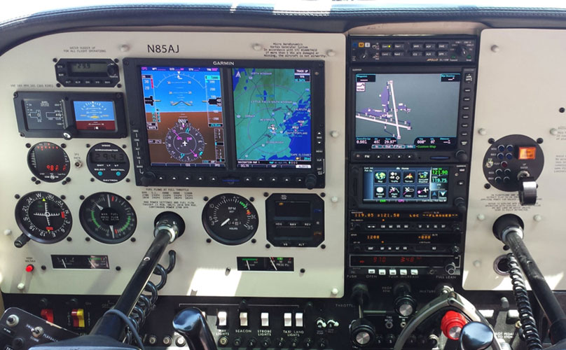 SAM Install Maine Aviation Cessna C-185 Panel