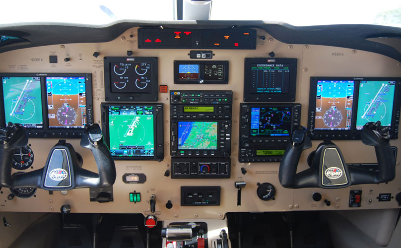 SAM Install Pacific Coast Avionics Piper Meridian Panel